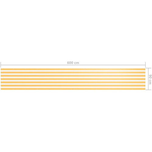  zastor bijelo-žuti 90 x 600 cm od tkanine Oxford Slike