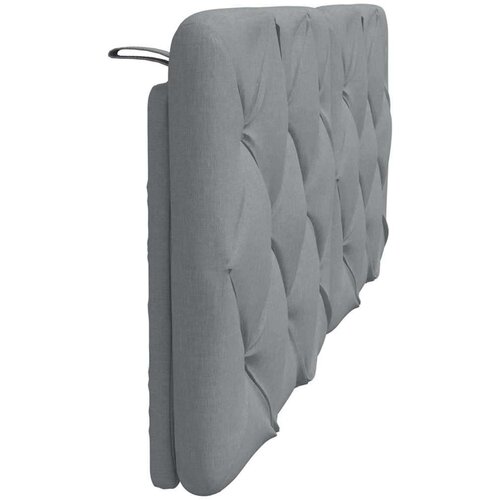 VidaXL jastuk za uzglavlje svjetlosivi 140 cm od tkanine Slike
