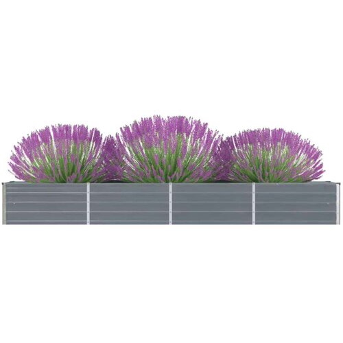  Visoka greda pocinkano jeklo 320x40x45 cm siva, (20618552) Slike