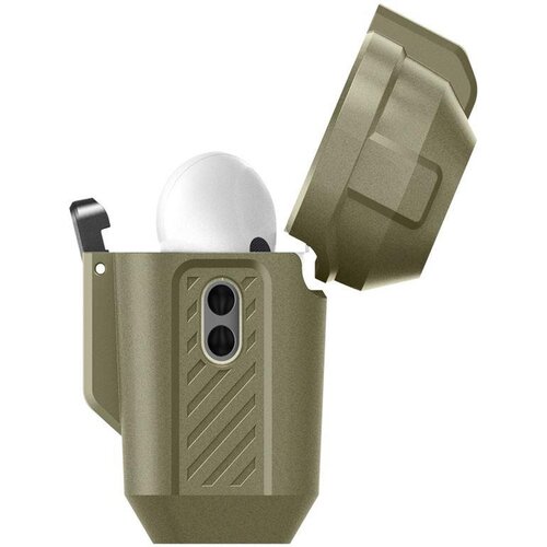 Spigen OVITEK LOCK FIT ZA AIRPODS PRO 1 2 V VINTAGE KAKI BARVI, VISOKA ZA&amp;Scaron;ČITA IN STIL, (5000339007) Slike