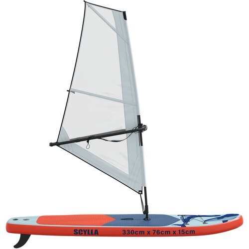  Naduvivi SUP s jedrom SCYLLA 330 x 76 x 15 cm Plava za Slike