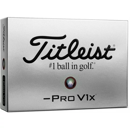 Titleist Pro V1x 2021 Golf Balls White Left Dash