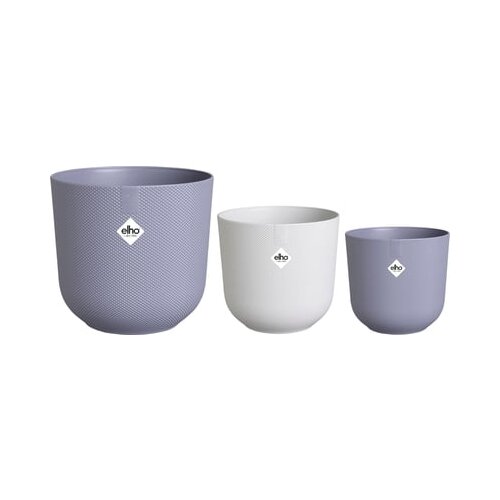  3-delni set okroglih cvetličnih loncev jazz, različne barve, 14cm, 16cm, 19cm Slike