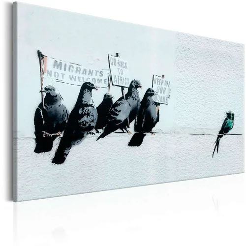  Slika - Protesting Birds by Banksy 90x60