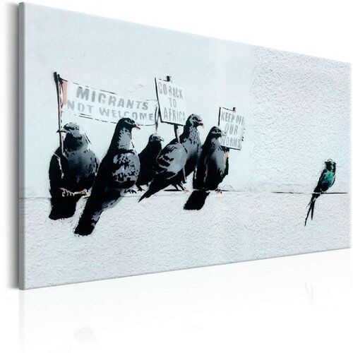  Slika - Protesting Birds by Banksy 90x60 Slike