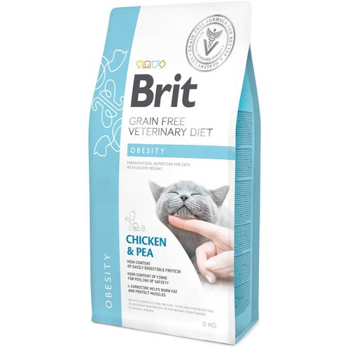 Brit veterinary diet Brit GF Veterinarska dieta za mačke - Obesity 5 kg Cene