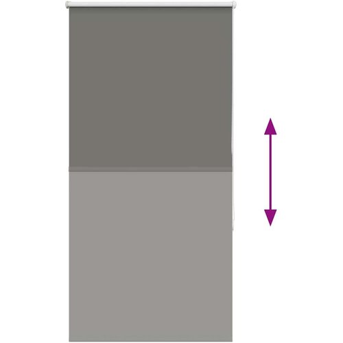 VidaXL Rolo zavjesa Blackout siva 75x150 cm &amp;Scaron;irina tkanine 70,7 cm Slike