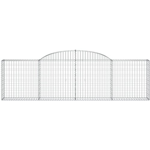  Lučne gabionske ko&amp;scaron;are 15 kom 300x30x80/100cm pocinčano željezo Slike