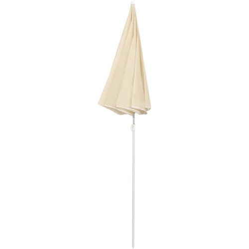  Vrtni suncobran s čeličnim stupom 180 cm boja pijeska Slike