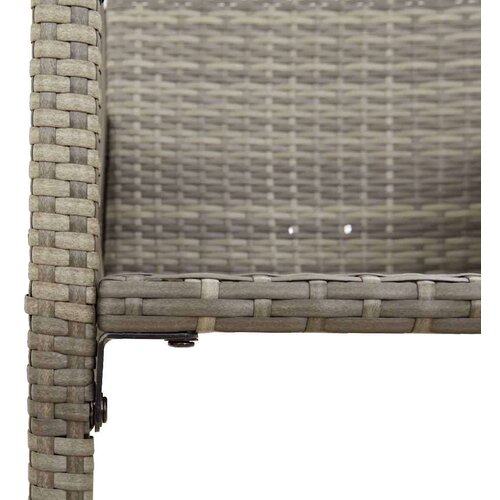 vidaXL 5-dijelni vrtni barski set bez jastucima sivi poliratana bagrem Cijene