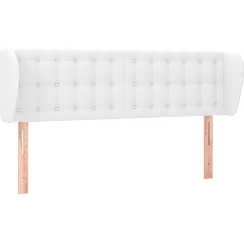 Maison Chic vzglavna omarica - nočna omarica - posteljna omarica z u&amp;scaron;esi belo 147x23x78/88 cm umetno usnje, (21711745) Slike