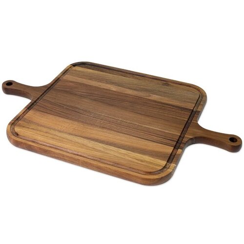Brezawood drvena daska za serviranje 35x30 - 2 ručice orah Slike