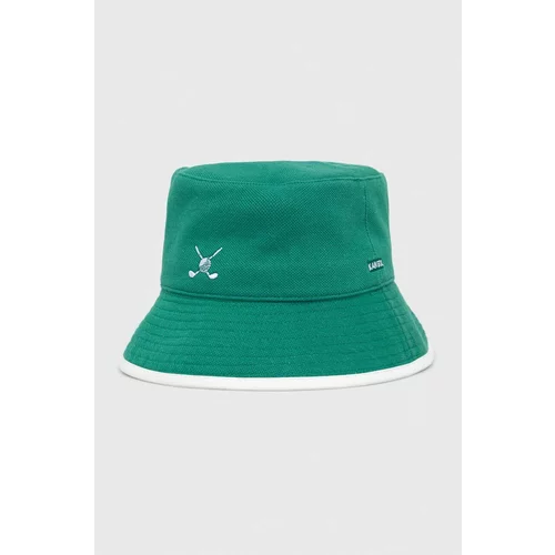 Kangol Dvostranski klobuk zelena barva