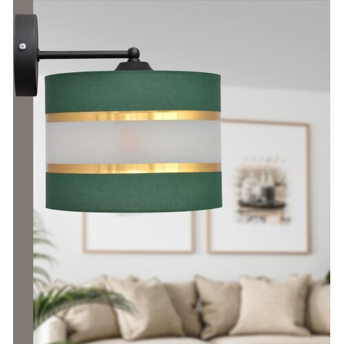  Zidna lampa HELEN 1xE27/15W/230V zelena/zlatna Slike