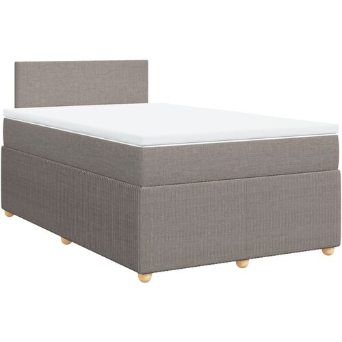 vidaXL Box spring postelja z vzmetnico taupe 120x190 cm blago, (21310639) Cene