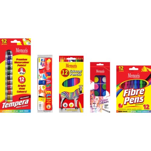 Memoris IV SET - TEMPERE DRVENE BOJE FLOMASTERI VODENE BOJE PLASTELIN Slike