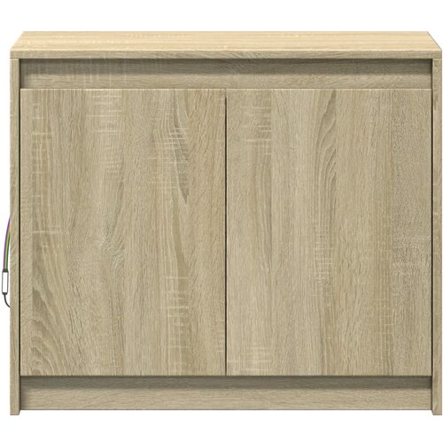  Komoda s LED boja hrasta sonome 72x34x61 cm konstruirano drvo Slike