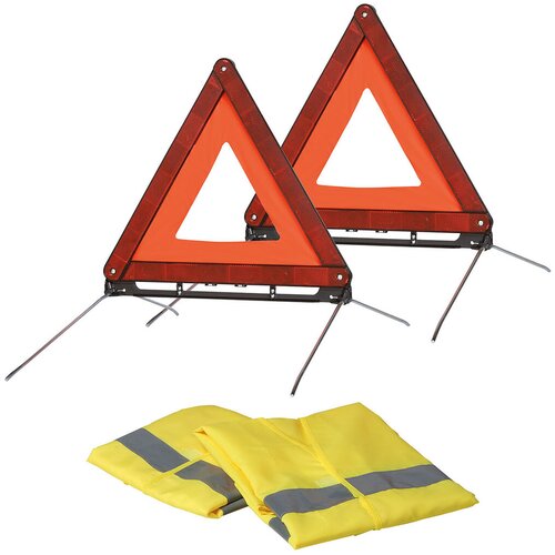 Sumex Set za upozorenje, 2 trougla i 2 prsluka Slike