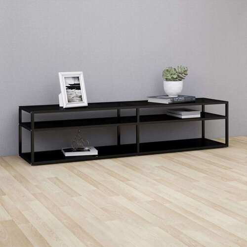 TV omarica črna 180x40x40,5 cm kaljeno steklo, (20732026) Slike