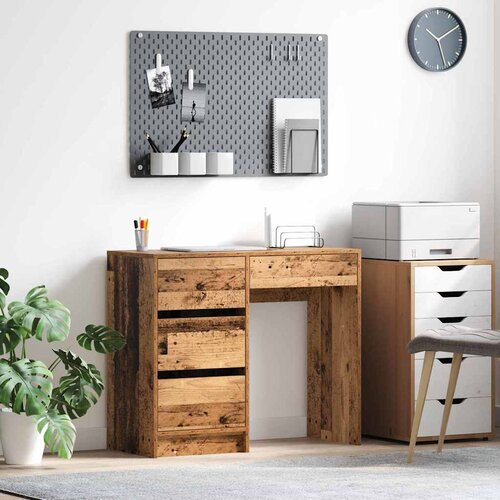  Stol s ladicama Staro drvo 90 x 37.5 x 75 cm Konstruirano drvo Cene