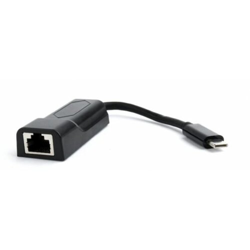 Gembird A-CM-LAN-01 USB-C Gigabit network adapter, black adapter Slike