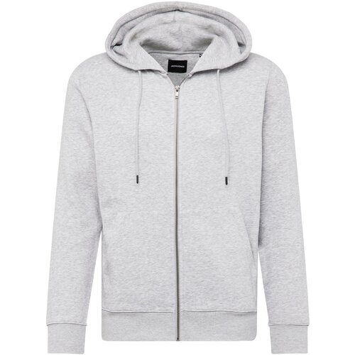 Jack & Jones Muški duks sa kapuljačom 12210830, Svetlosivi Slike