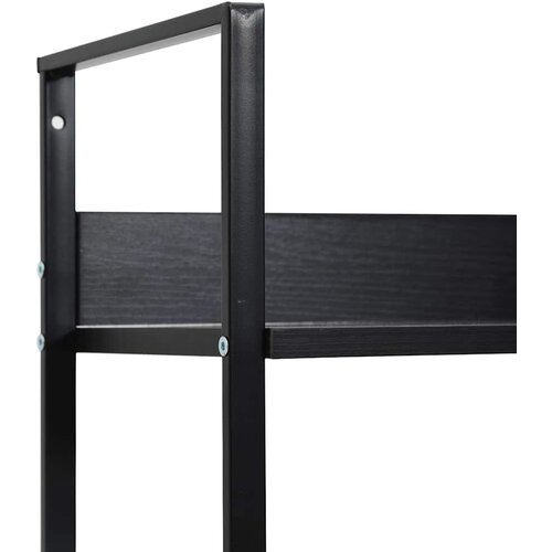 Police za knjige s 5 razina crne 60 x 27,6 x 158,5 cm drvene Slike