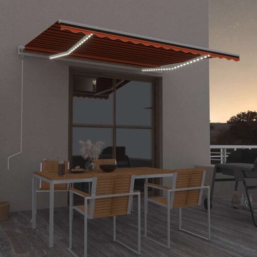  Automatska tenda sa senzorom LED 450 x 300 cm narančasto-smeđa Cijene