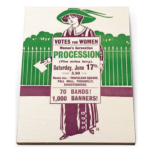 Customworks España magnet - suffragettes, women's coronation procession Slike