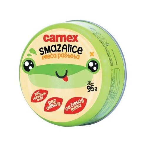 Carnex Pa&amp;scaron;teta Smazalice 95g Slike