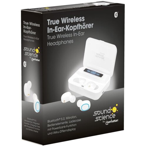 Manhattan slušalice tws 180399 bluetooth 5.0 bele Cene