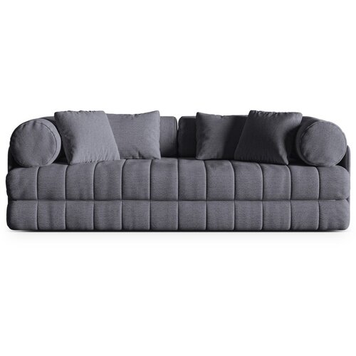 Cosmopolitan Design Temno siva raztegljiva sedežna garnitura iz tkanine bouclé 206 cm Kemi – Cene