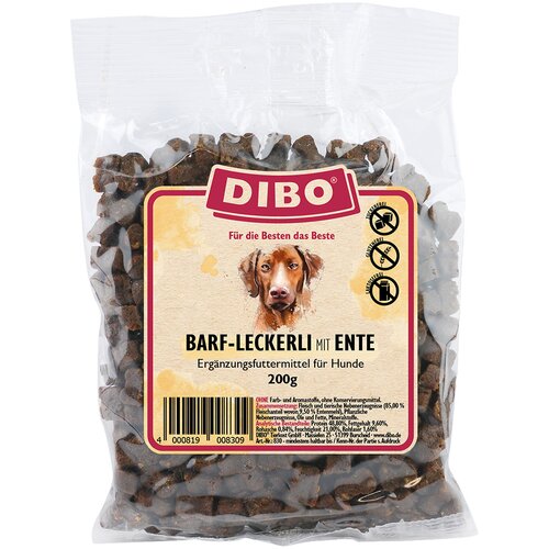 DIBO BARF priboljški z raco - Varčno pakiranje: 3 x 200 g Cene