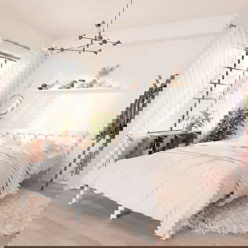 The Living Store Posteljni okvir bel iz trdne borovine 120x190 cm - Posteljni Okvir, (21526195) Slike