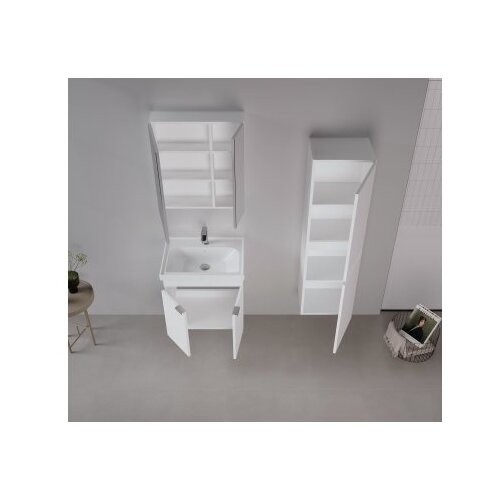 Hanah home Kupatilski ormarić sa umivaonikom i ogledalom (2 komada) Desna 60 946 Cene