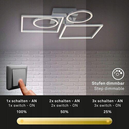 BRILONER 3135-018 - led prigu&amp;scaron;iva stropna svetiljka frame LED/43,8W/230V 3000K Slike