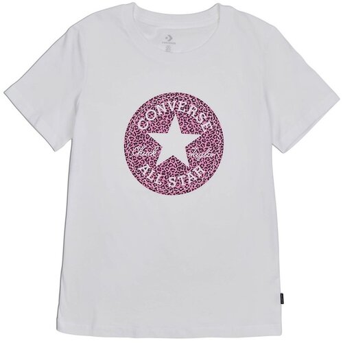 Converse Majice s kratkimi rokavi Chuck Taylor All Star Leopard Patch Tee Bela Cene