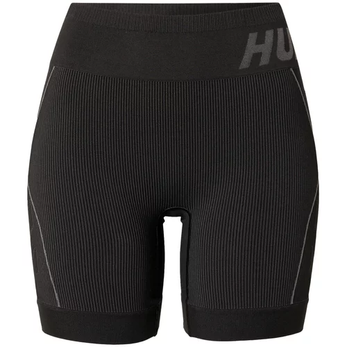 Hummel Športne hlače 'Christel' dimno-siva / črna
