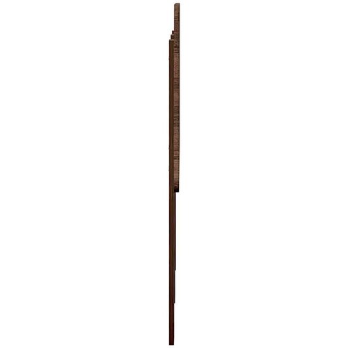  Uzglavlje s uzglavljem Smeđi hrast 135 cm Konstruirano drvo Slike