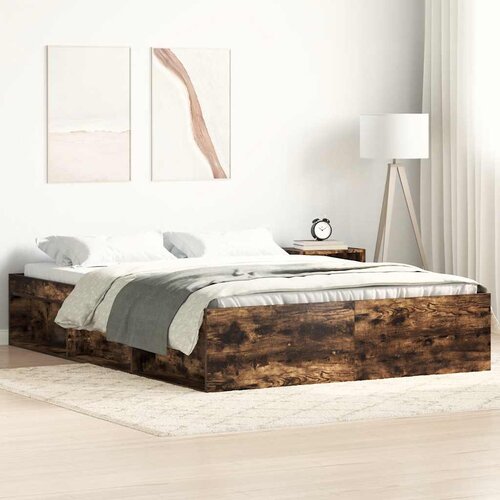  Okvir za krevet boja dimljenog hrasta 140x200 cm Cene