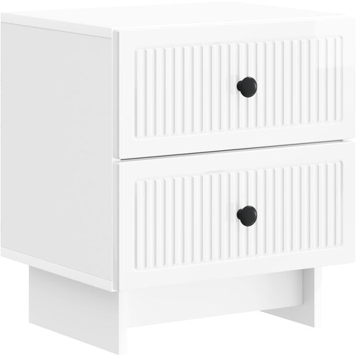  Noćni ormar s ladicama Bijela visokog sjaja 43 x 34,5 x 47,5 cm Cene