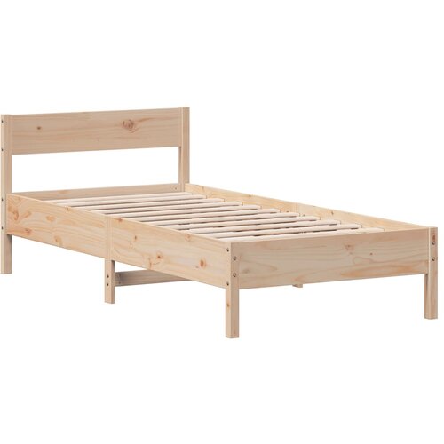 vidaXL Okvir kreveta s uzglavljem 75x190 cm od borovine Cene
