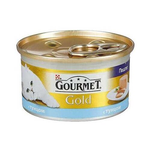 Purina pašteta za odrasle mačke gourmet gold, tuna, 85g Slike