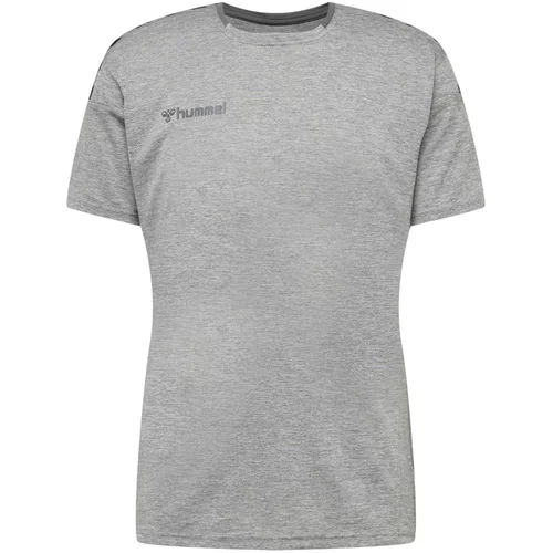 Hummel Tehnička sportska majica siva melange / crna