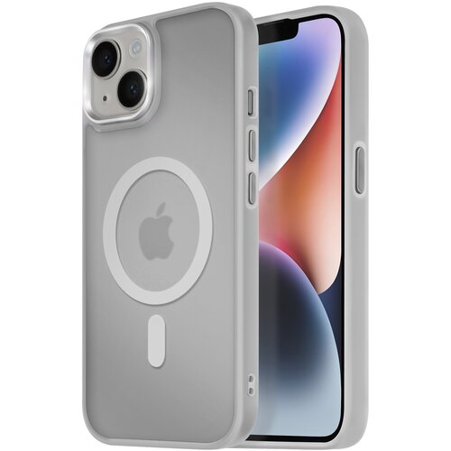 AVIZAR Ohišje MagSafe za iPhone 14 Hrbtna podloga Frosted Obris, Siva, (5000012219) Cene