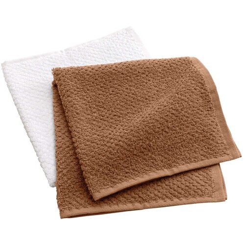 Douceur d intérieur Bijeli/boje terakote pamučni ručnici u setu 2 kom od frotira 50x50 cm Gourmet &ndash; Cijene