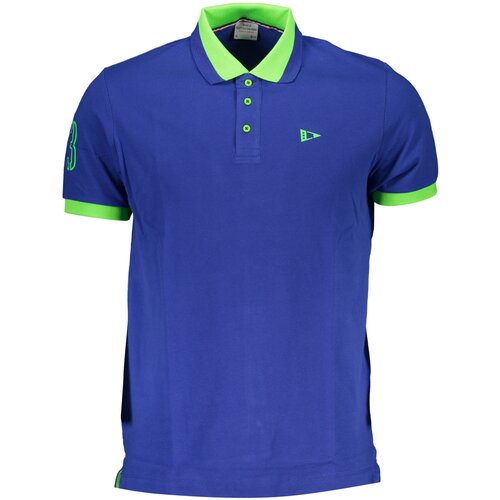 SCUOLA NAUTICA NAUTICAL SCHOOL BLUE MEN&amp;amp;#39;S SHORT SLEEVED POLO SHIRT Slike