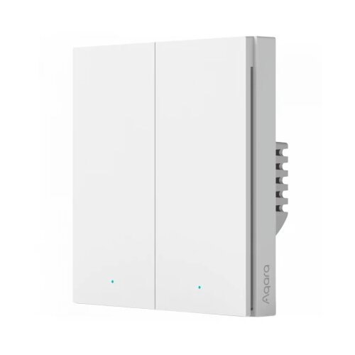 Aqara Smart Wall Switch H1 (no neutral, double rocker): Model No: WS-EUK02; SKU: AK072EUW01 Slike