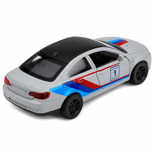 SPORTS Car Metal Car Pull-Back Drive Matte Gray 1:32 Slike