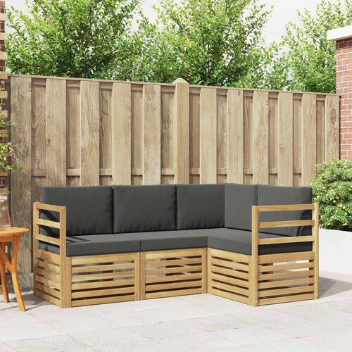  Setovi sofa 4 pcs Bijela i antracit 185,5 x 126,5 x 73 cm Cene